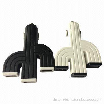 Mini Portable USB Car Chargers in 5V/4.2A Travel Charger for Tablet PC and Mobile Phones